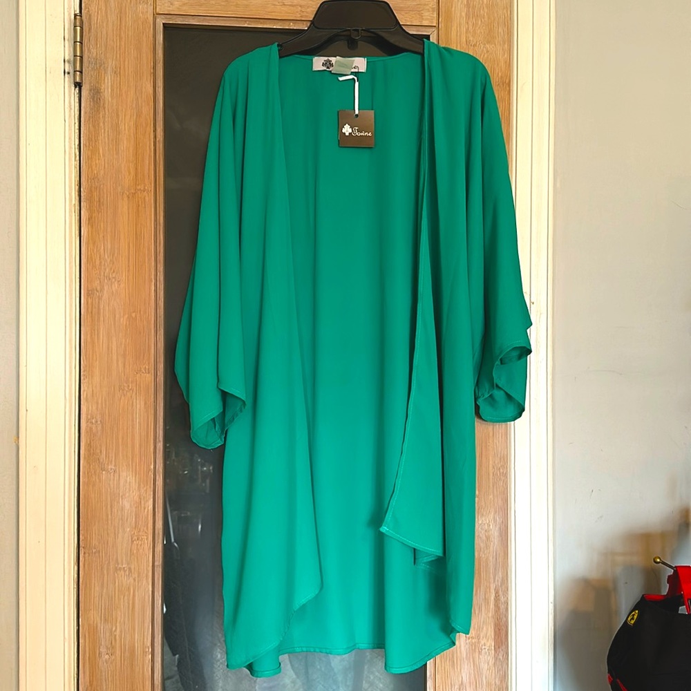 NWT beautiful green cover up